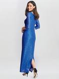 Gina Bacconi Fearne Lace Wrap Dress, Blue