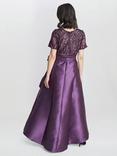 Gina Bacconi Noemi Embroidered Dress, Purple