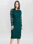 Gina Bacconi Scarlett Corded Lace Dress, Green