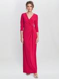 Gina Bacconi Celine Jersey Wrap Maxi Dress, Pink