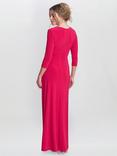 Gina Bacconi Celine Jersey Wrap Maxi Dress, Pink