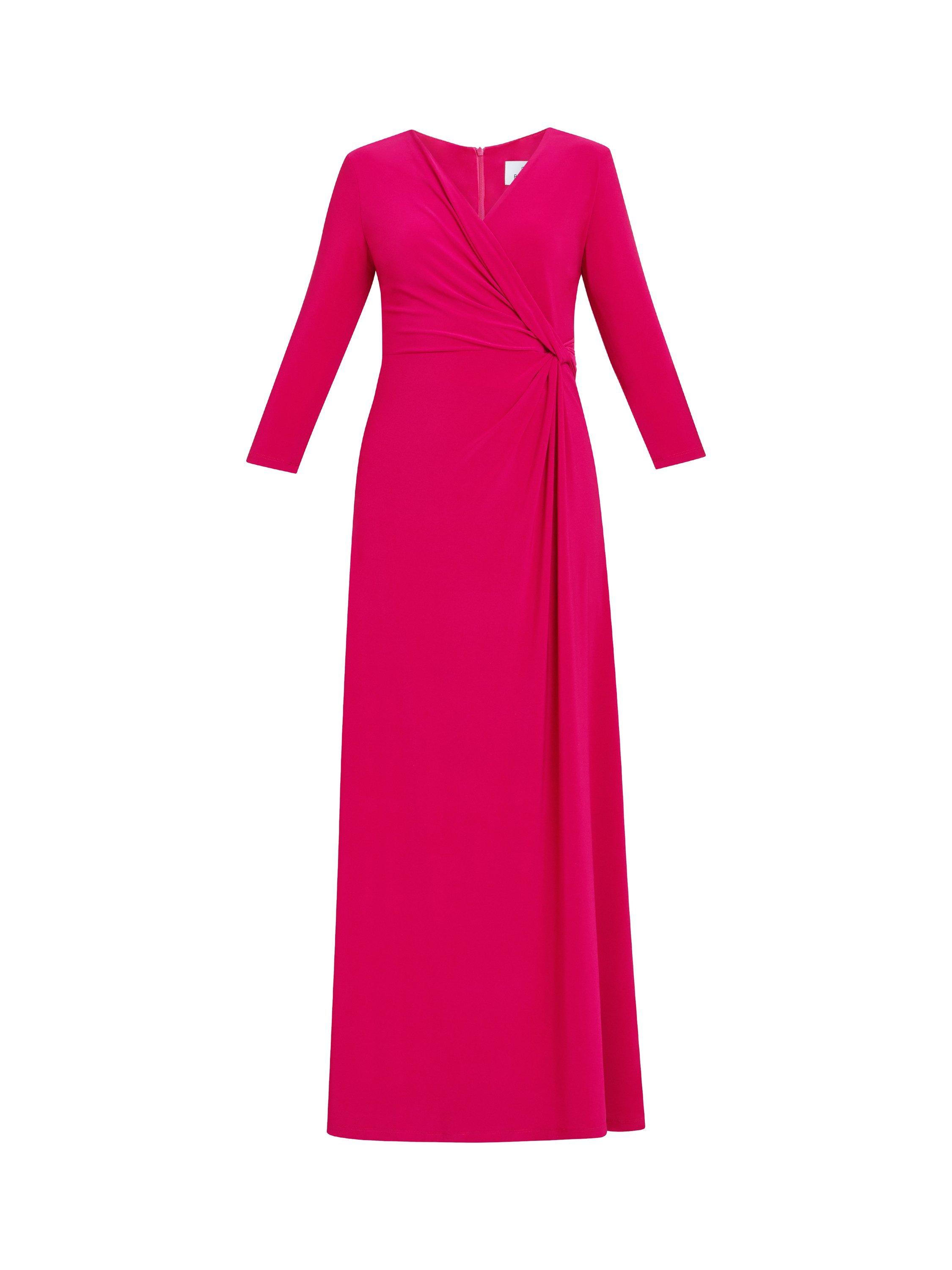 Product image 4 of 5, which shows Gina Bacconi Celine Jersey Wrap Dress, Pink, 10