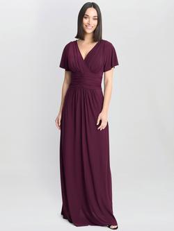 Gina Bacconi Elena Jersey Maxi Dress, Purple, Purple