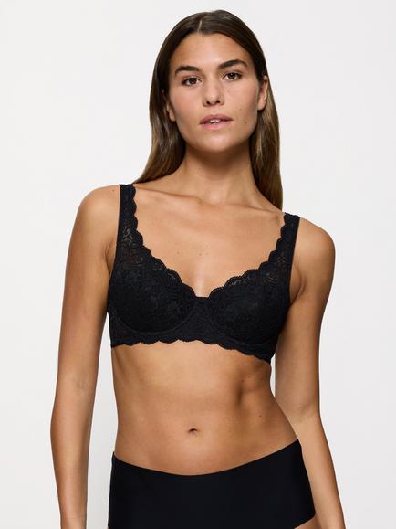 Triumph Amourette Half Padded Balconette Bra, Black