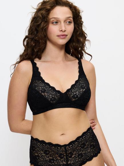 Triumph Amourette Lace Non-Wired Bra, Black
