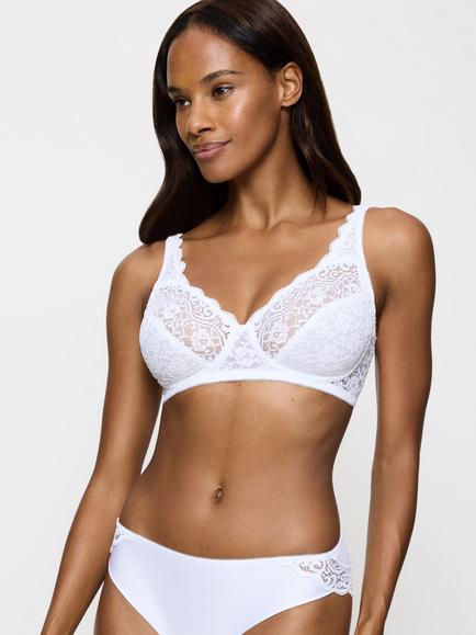 Triumph Amourette Lace Non-Wired Bra, White