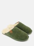 British Boxers Sheepskin & Suede Slippers, Landy Olive