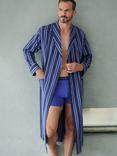 British Boxers Cotton Satin Stripe Dressing Gown, Regimental Royal