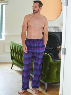 British Boxers Check Brushed Cotton Pyjama Trousers, Berwick