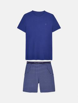 British Boxers Bamboo Blend Stripe Short Pyjama Set - view 2, Industrial