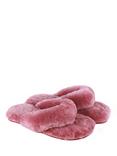British Boxers Sheepskin Slippers, Highland Rose
