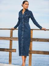【海外限定】REISSワンピース☆Terra Denim Midi Dress, Indigo REISS Terra Denim Midi Dress | Bloomingdale's