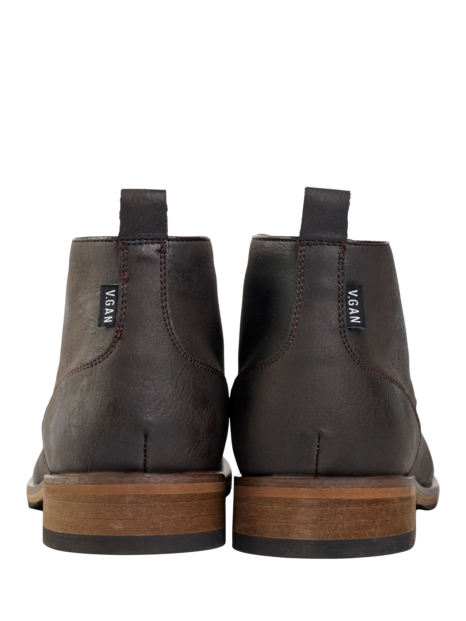 Product image 2 of 4, which shows V.GAN Vegan Goji 2 Chukka Boots, Brown, 7
