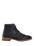 V.GAN Vegan Wheat 2 Brogue Lace-Up Boots, Black