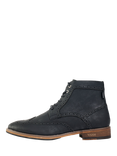 V.GAN Vegan Wheat 2 Brogue Lace-Up Boots, Black