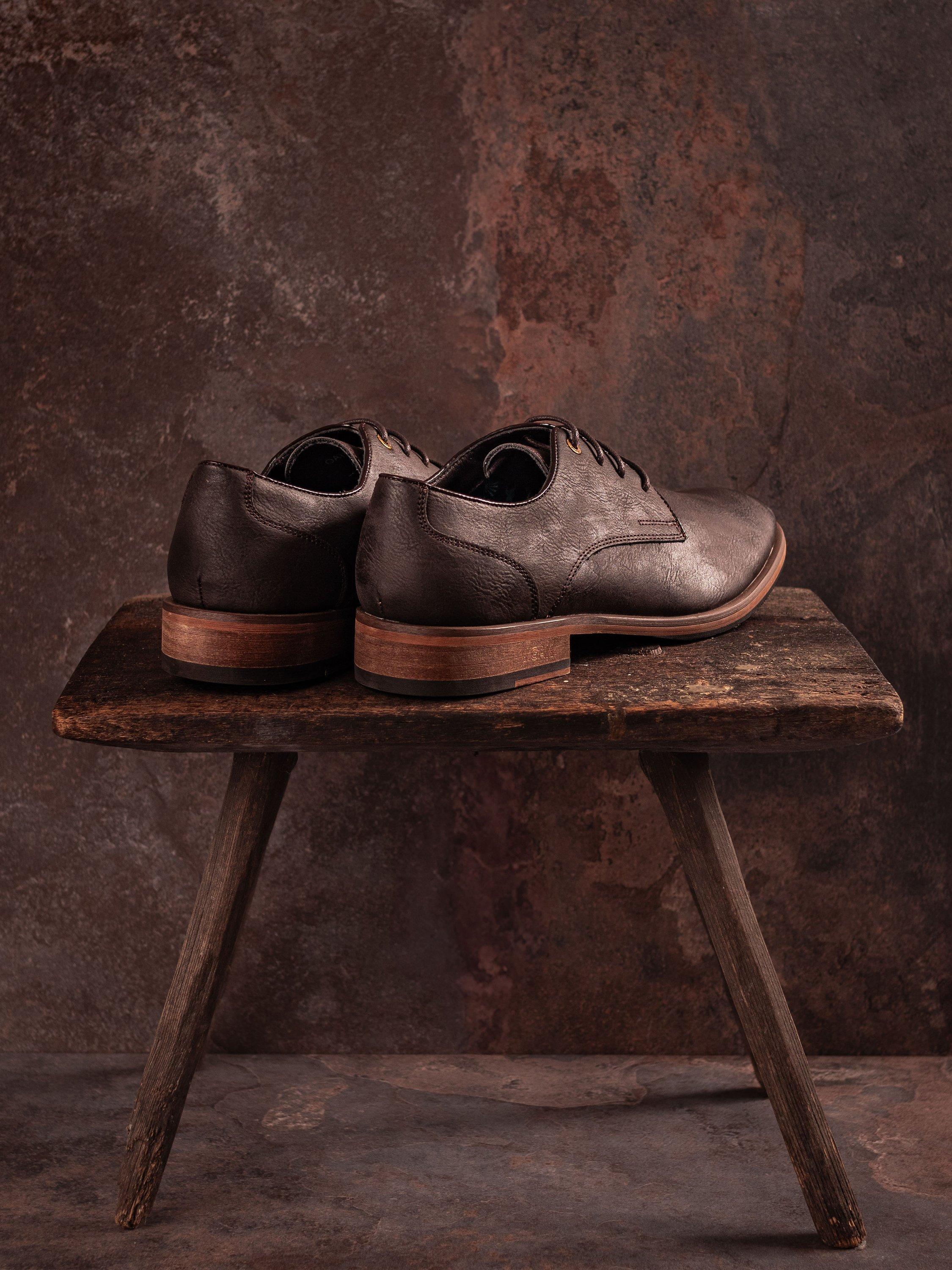 Product image 2 of 8, which shows V.GAN Vegan Oatmeal 2 Lace Up Derby Shoes, Brown, 7