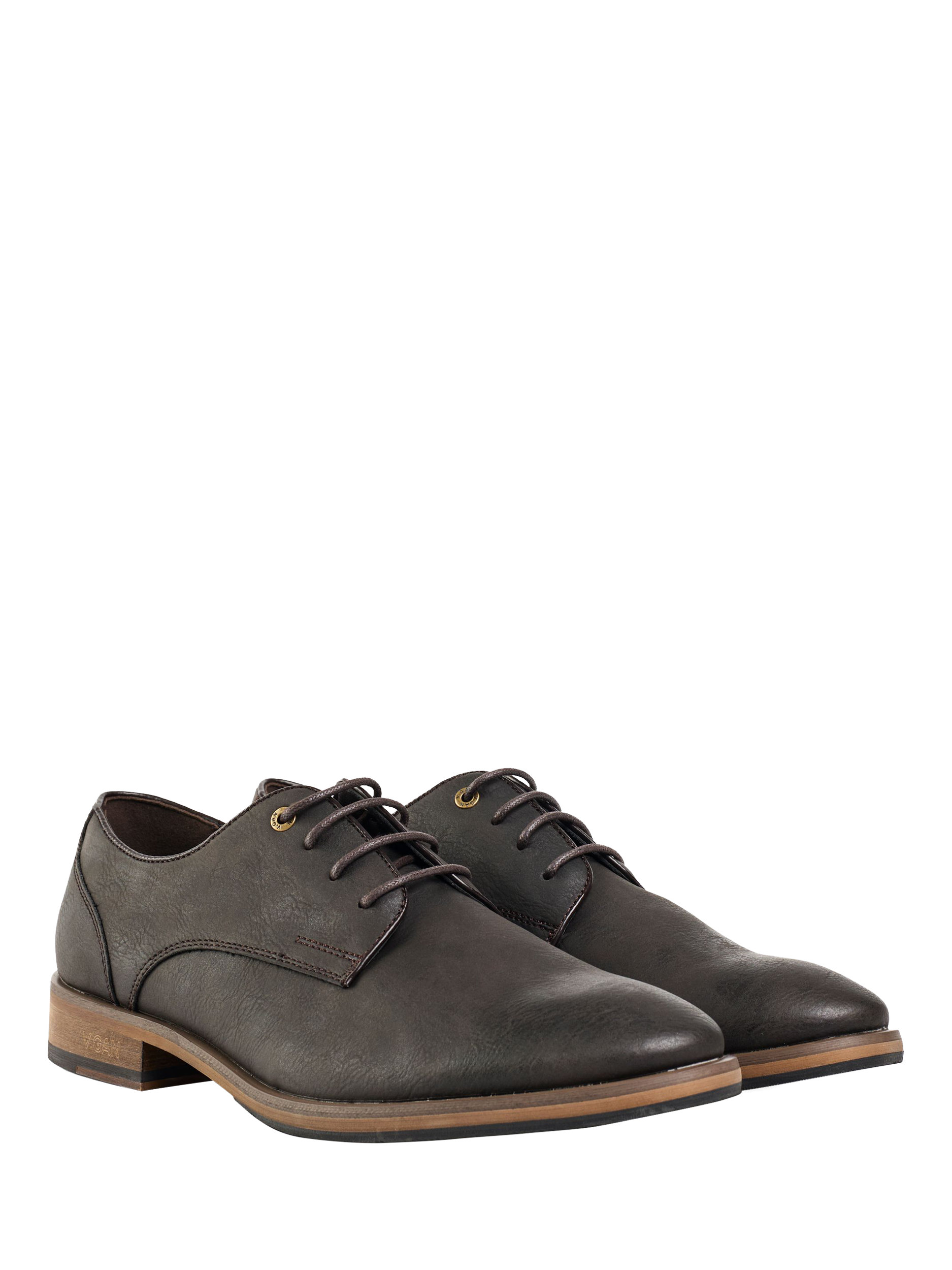 Product image 3 of 8, which shows V.GAN Vegan Oatmeal 2 Lace Up Derby Shoes, Brown, 7