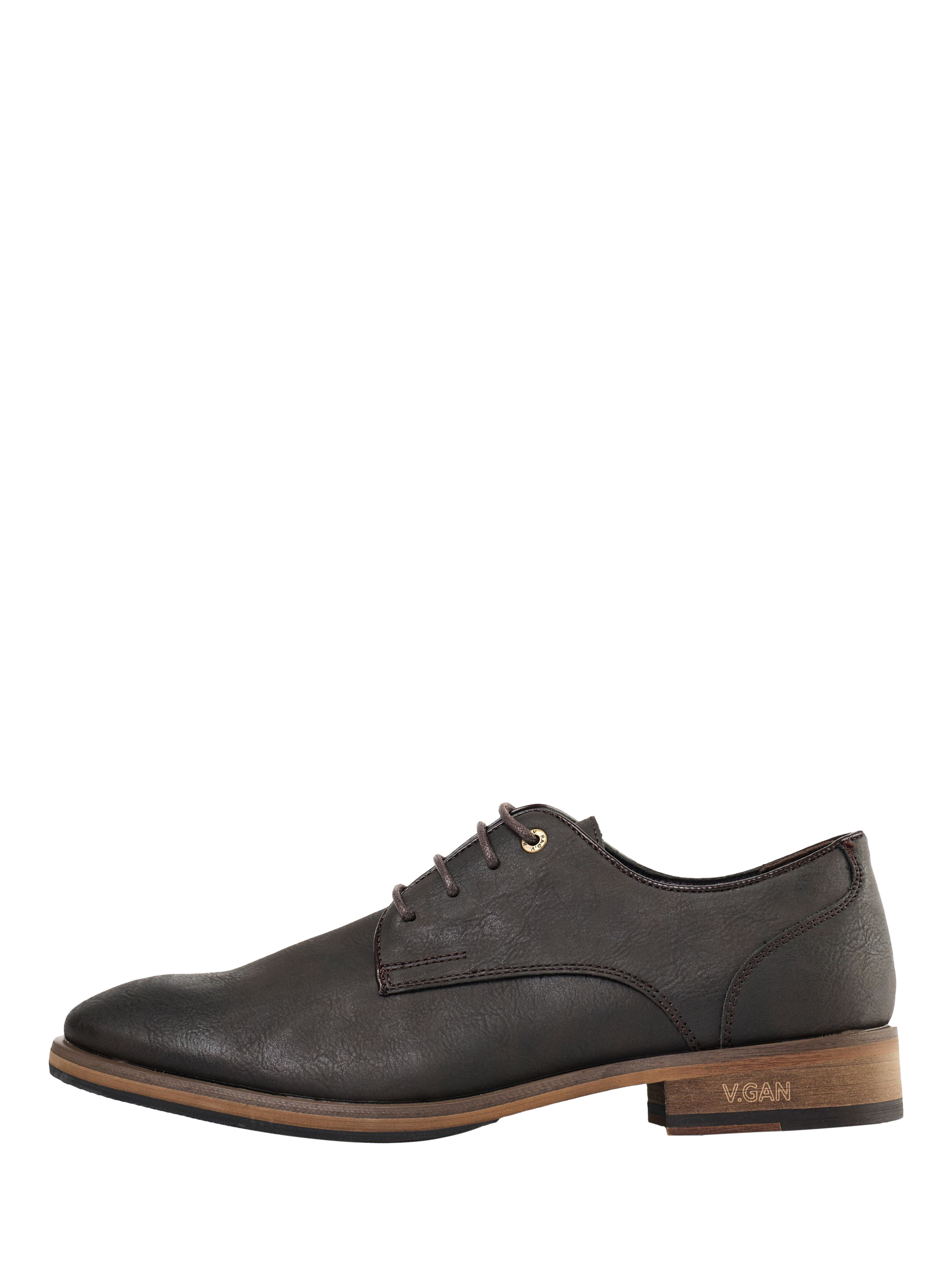 Product image 6 of 8, which shows V.GAN Vegan Oatmeal 2 Lace Up Derby Shoes, Brown, 7