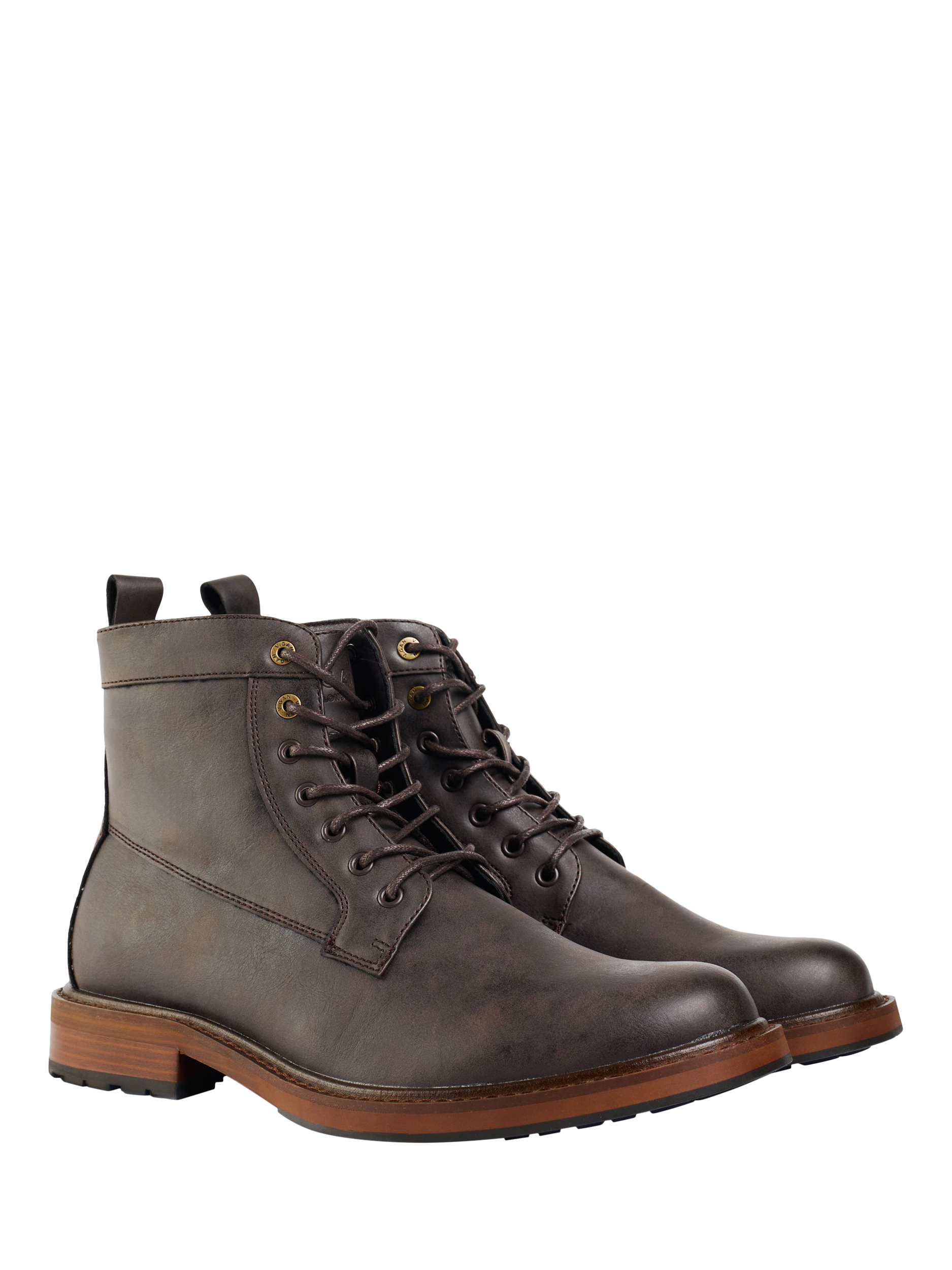 Product image 2 of 5, which shows V.GAN Vegan Arame Chukka Boots, Brown, 7
