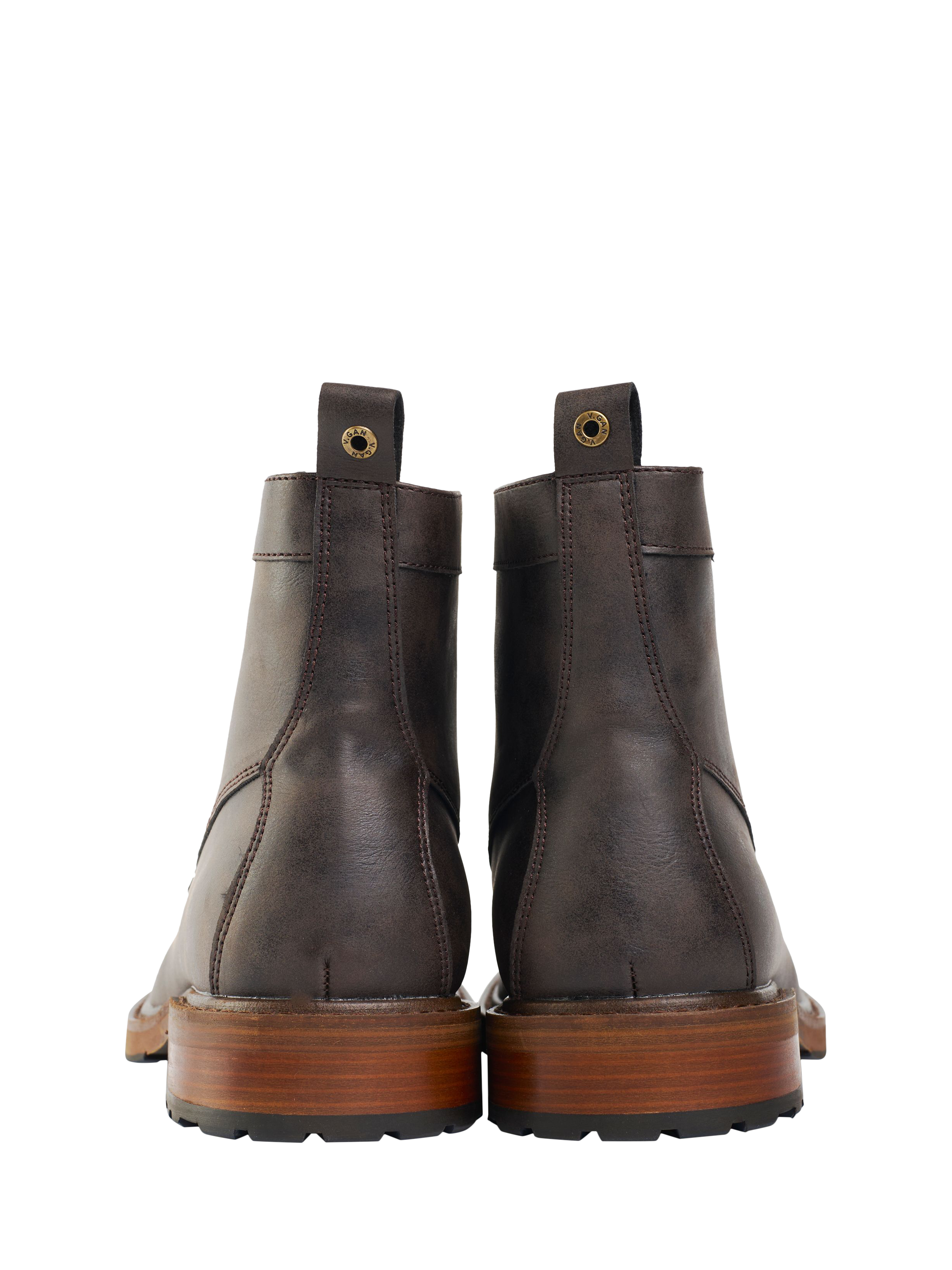 Product image 3 of 5, which shows V.GAN Vegan Arame Chukka Boots, Brown, 7