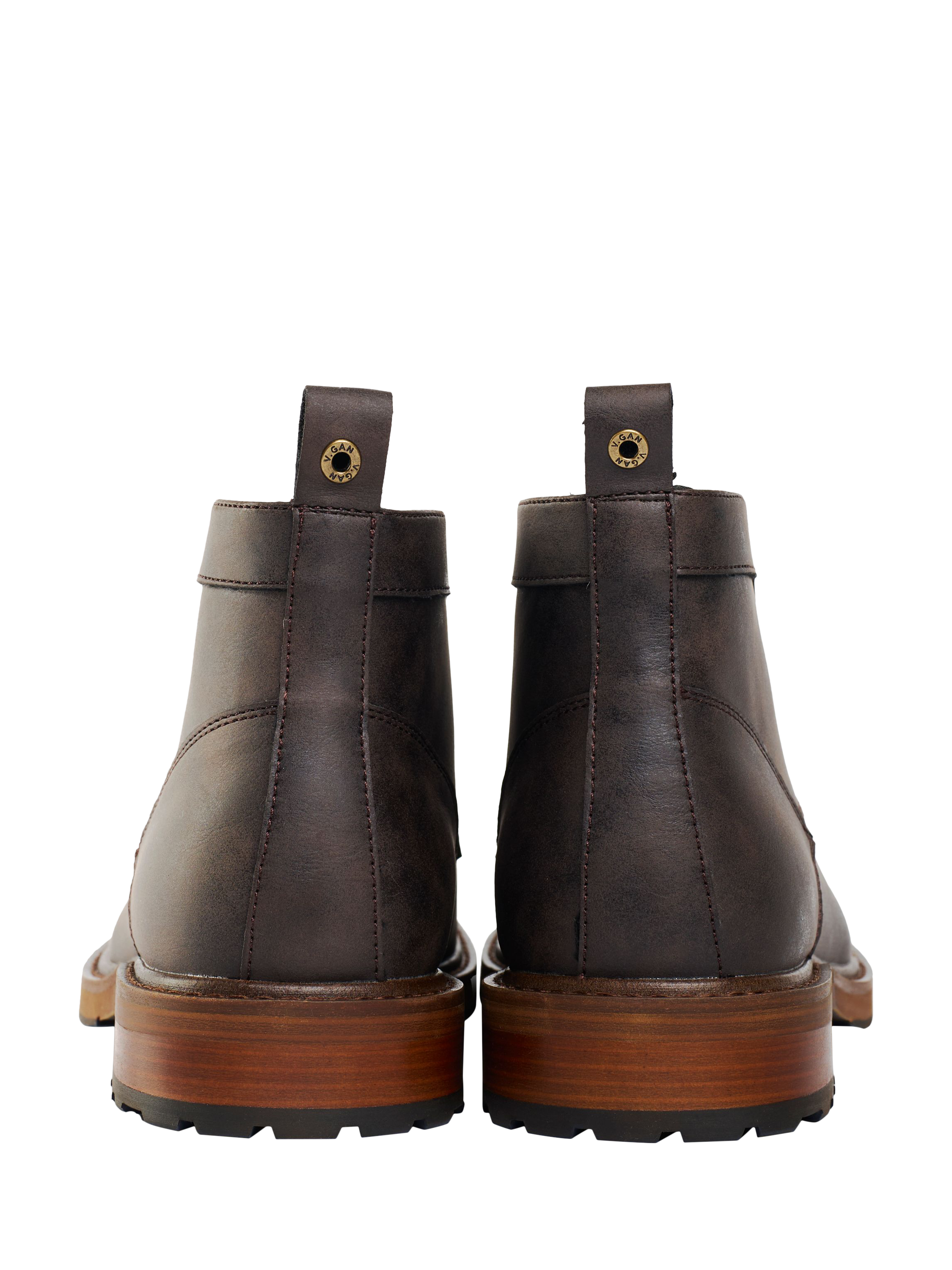 Product image 3 of 5, which shows V.GAN Vegan Aspar Chukka Boots, Brown, 7
