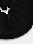 Whistles Velvet Hair Scrunchie, Black