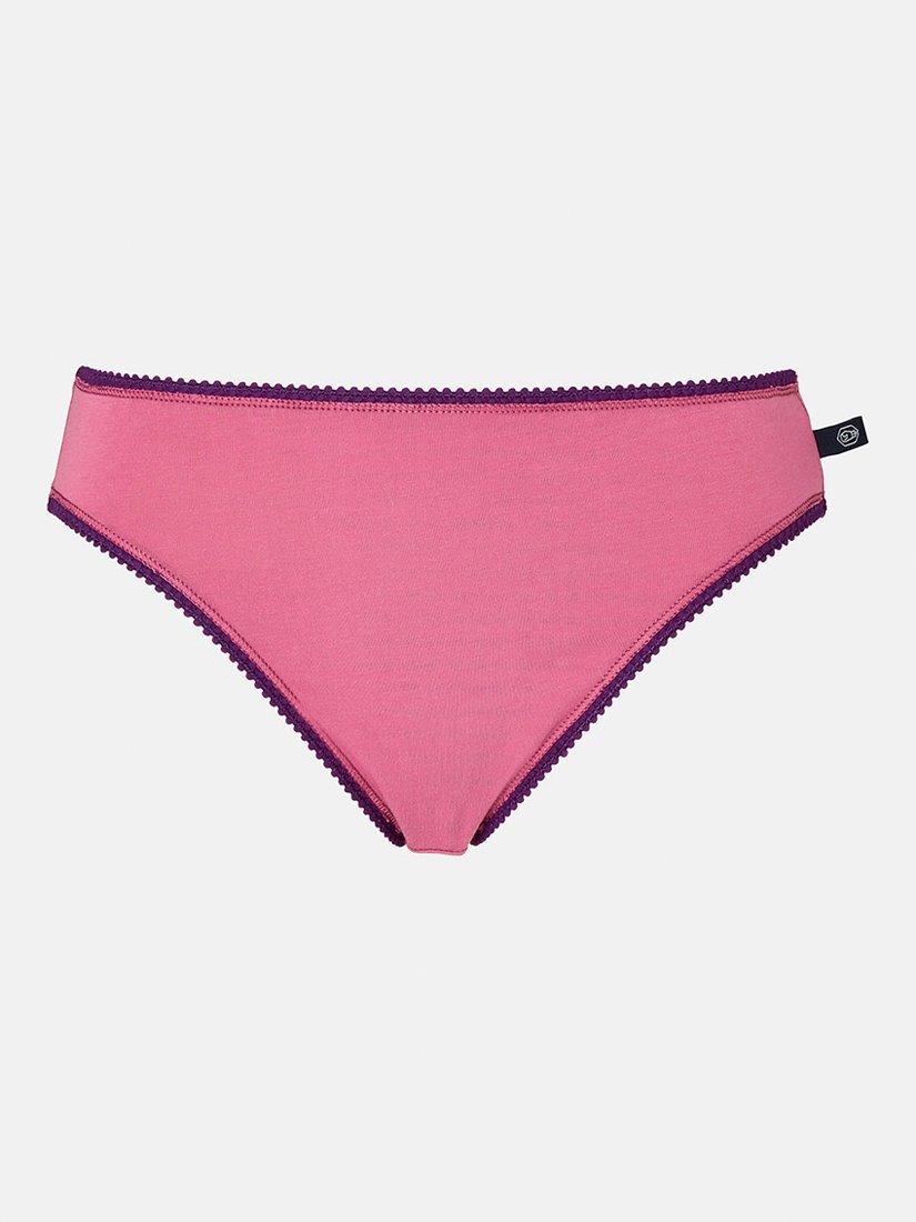 Product image 3 of 7, which shows British Boxers Cotton High Leg Knickers, Pack of 3, Fizz, XS