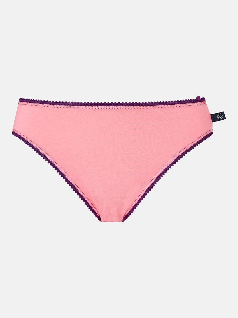 Product image 4 of 7, which shows British Boxers Cotton High Leg Knickers, Pack of 3, Fizz, XS
