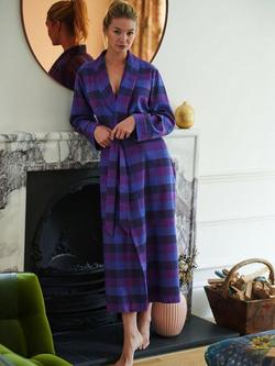 British Boxers Check Brushed Cotton Dressing Gown, Berwick