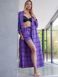 British Boxers Tartan Brushed Cotton Dressing Gown, Lomond