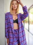 British Boxers Tartan Brushed Cotton Dressing Gown, Lomond