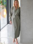Herringbone Brushed Cotton Dressing Gown, Orkney