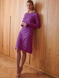 British Boxers Bamboo Rich Stripe Nightdress, Pink/Navy