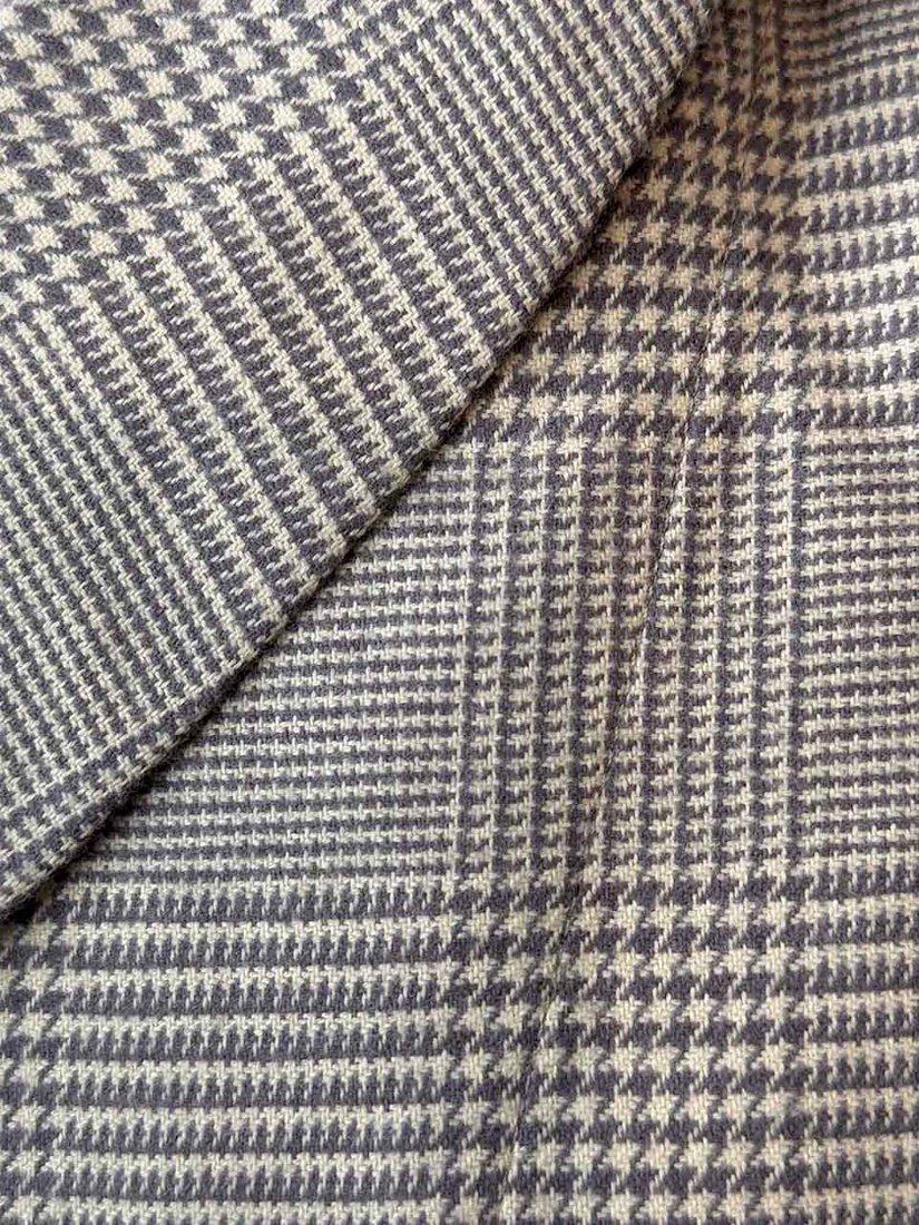 Product image 3 of 3, which shows British Boxers Prince of Wales Brushed Cotton Pyjama Bottoms, Neutral, XS