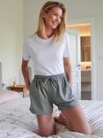 British Boxers Check Brushed Cotton Pyjama Shorts, Orkney