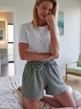 British Boxers Check Brushed Cotton Pyjama Shorts, Orkney