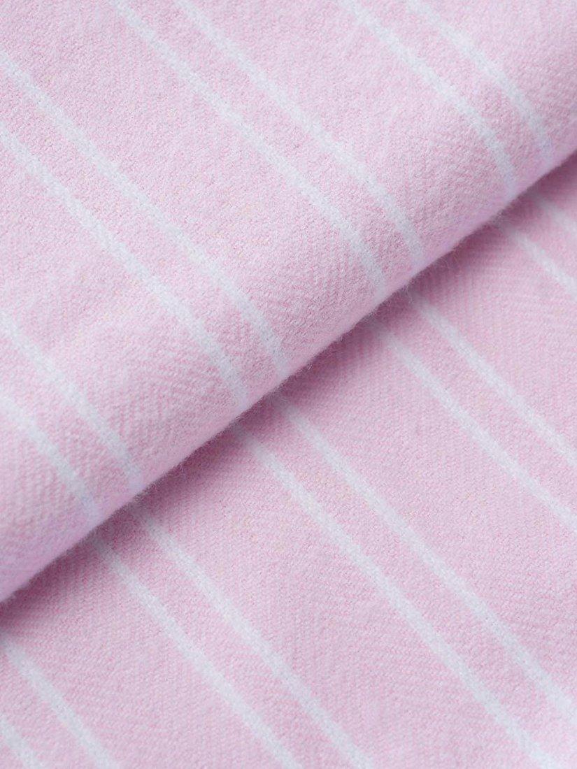 Product image 3 of 3, which shows British Boxers Westwood Stripe Brushed Cotton Pyjama Shorts, Pink, XS