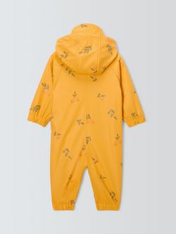 John Lewis Baby Lemons Puddlesuit, Yellow - view 2, Yellow