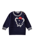 Benetton Baby Stitch Print Jumper