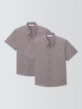 John Lewis Boys' Short Sleeve School Shirt, Pack of 2,