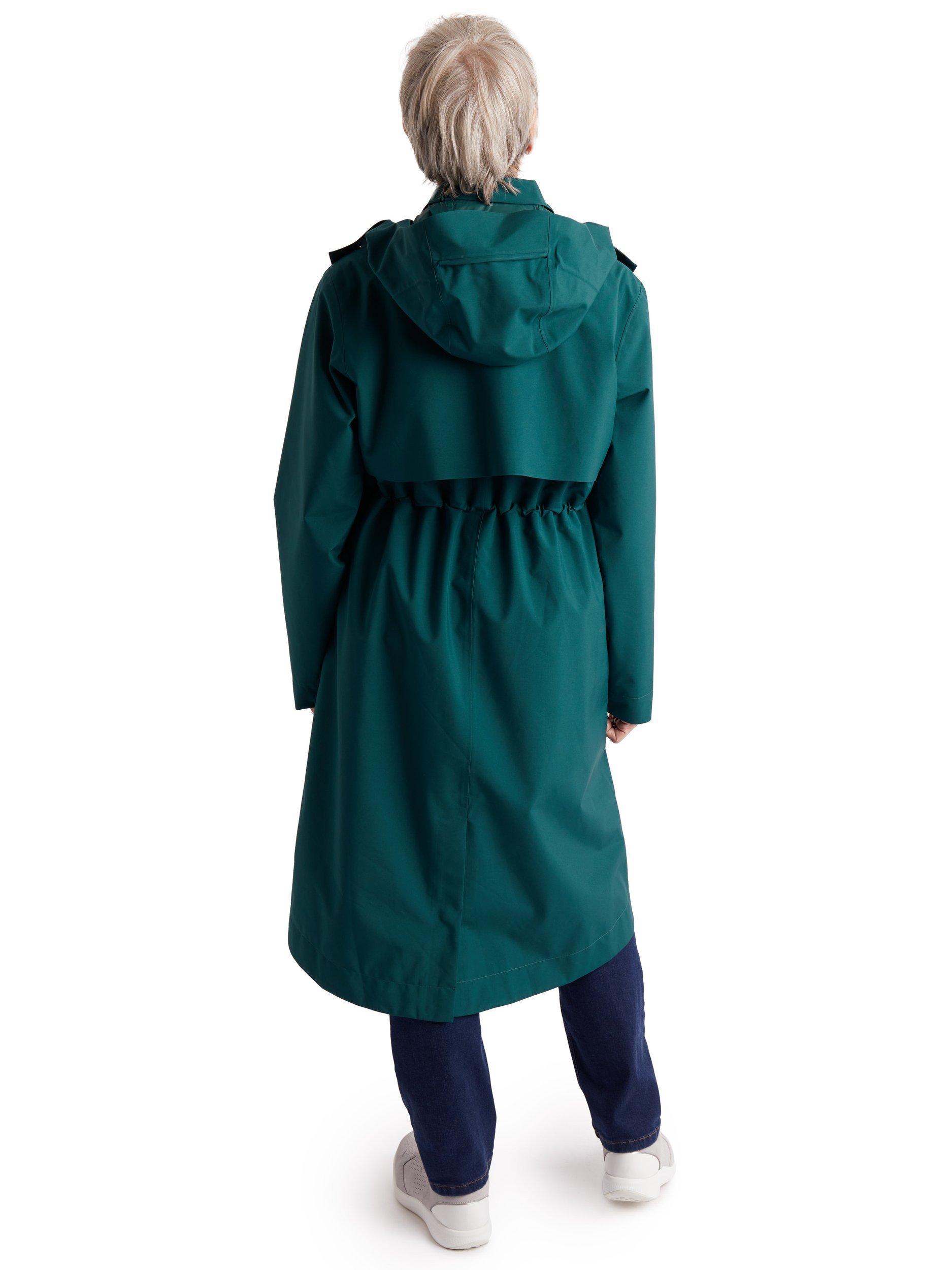 Product image 2 of 7, which shows Rohan Serein Waterproof Rain Mac, Abyss Green, XS
