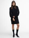 Barbour International Franchesca Cotton Knit Mini Dress, Black