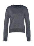 Barbour International Jade Cotton Blend Knit Jumper, Chrome