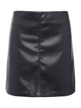 Barbour International Peyton Faux Leather Mini Skirt, Black