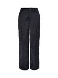 Barbour International Kaylee Wide Leg Satin Cargo Trousers, Black