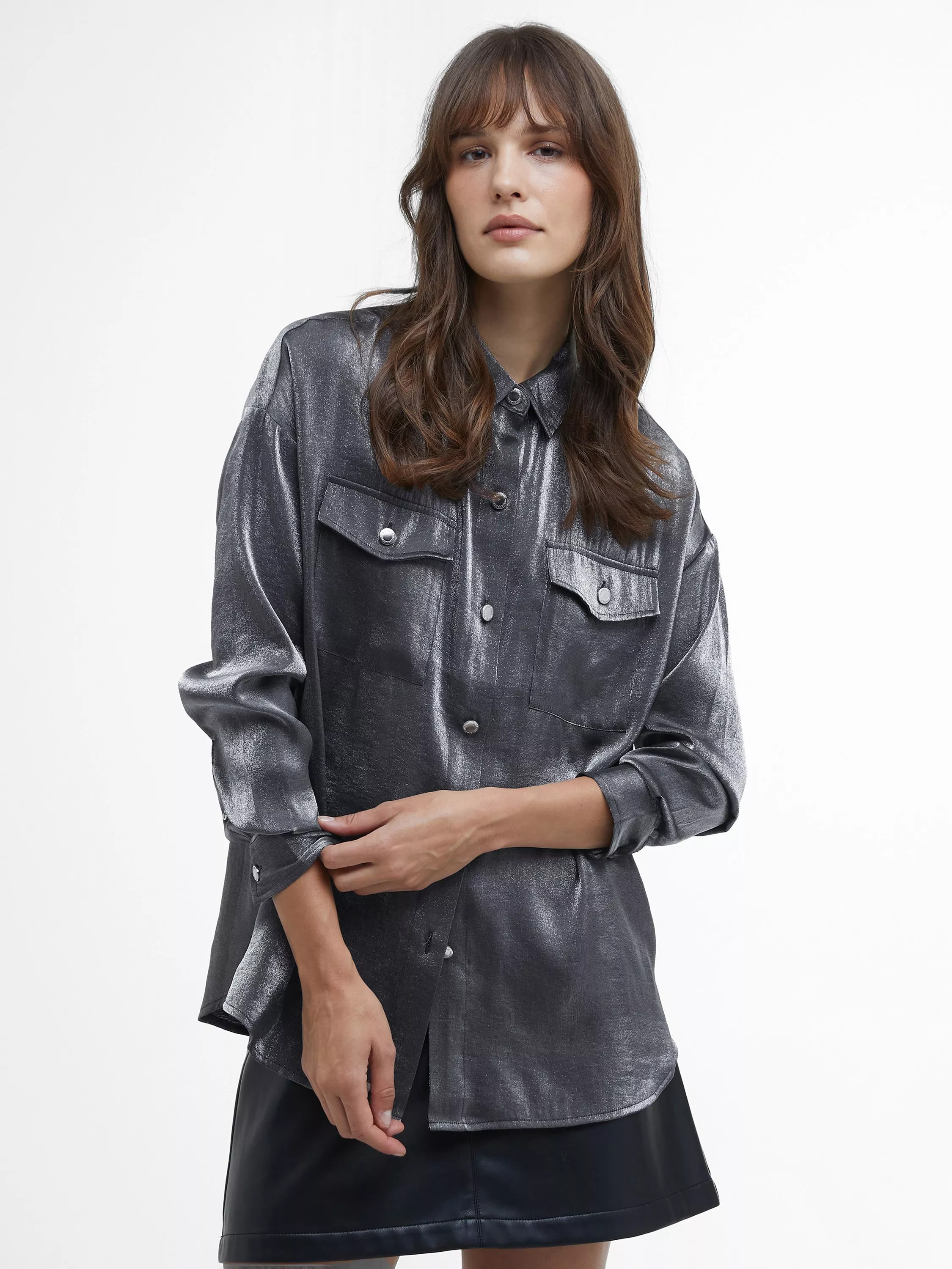 Women s Shirts Tops Barbour Silver John Lewis Partners