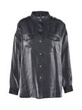 Barbour International Della Satin Shirt, Chrome