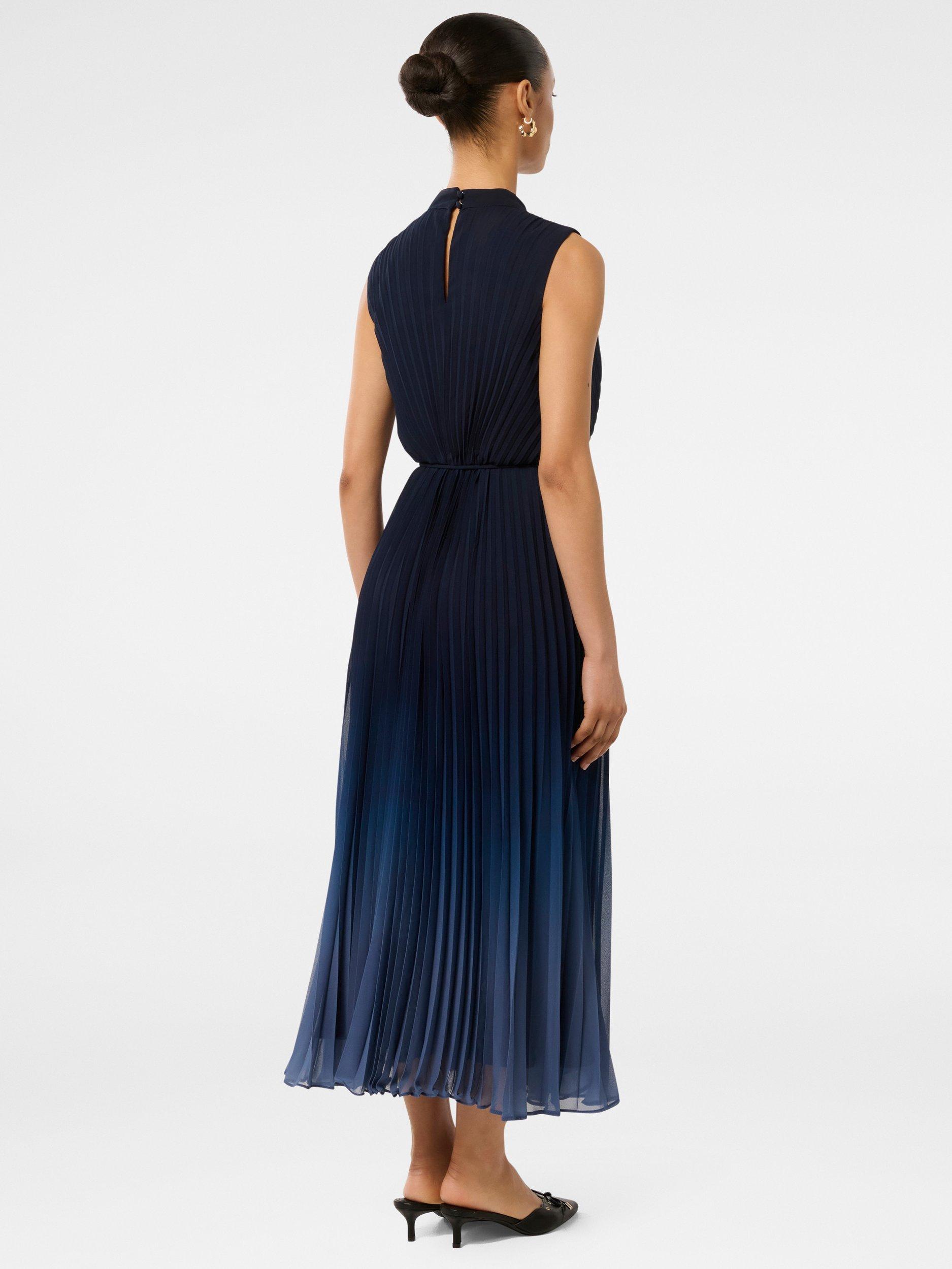 Product image 2 of 4, which shows Forever New Petite Phillipa Pleated Midi Dress, Sapphire, 4