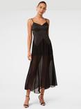 Forever New Scarlett Sheer Skirt Maxi Dress, Black