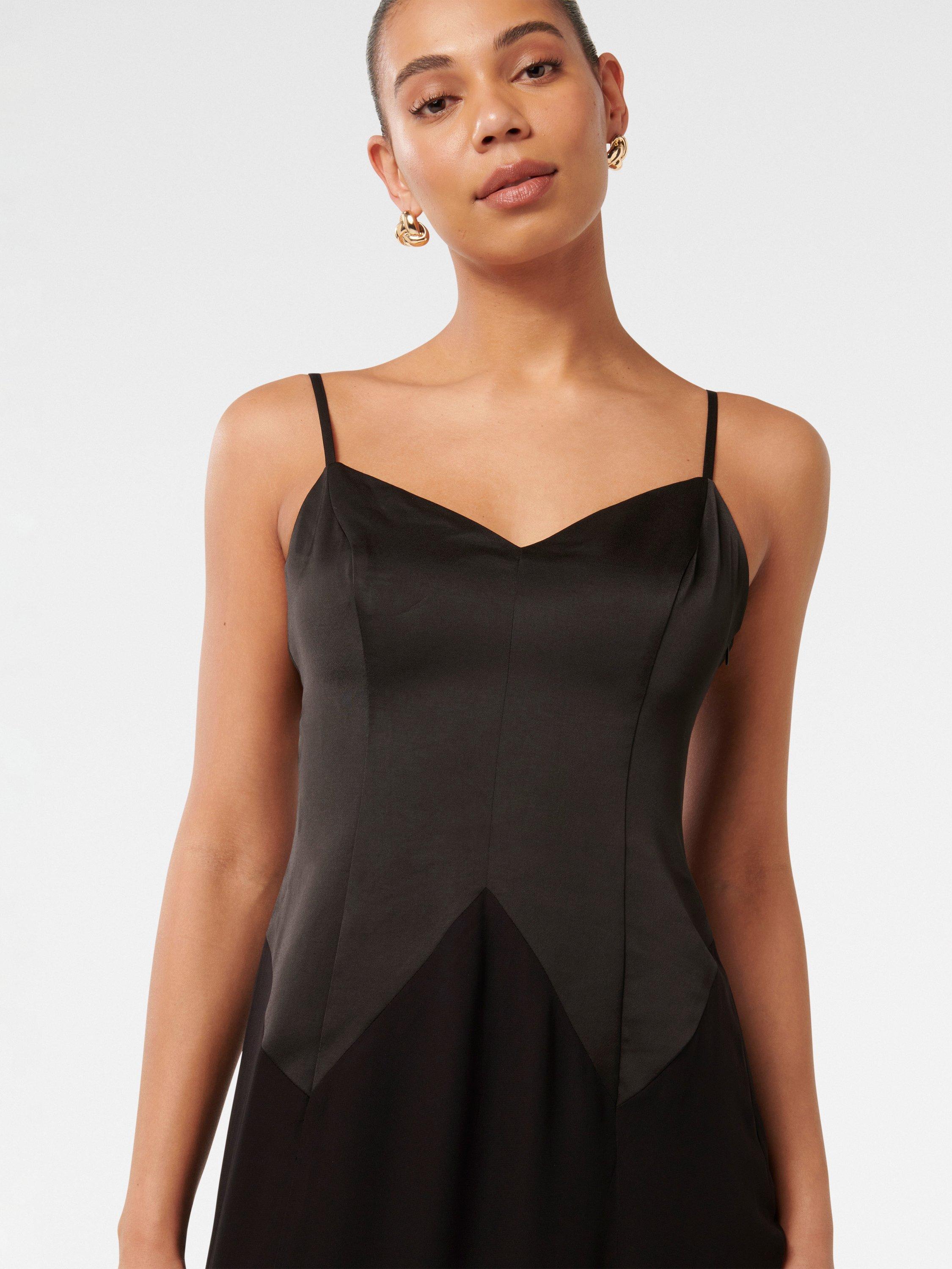 Product image 4 of 4, which shows Forever New Scarlett Sheer Skirt Maxi Dress, Black, 4
